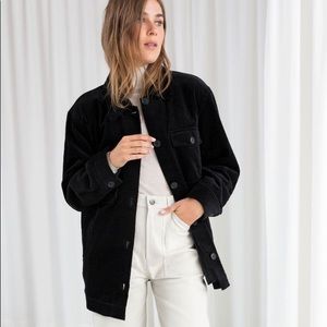& Other Stories Quilted oversized jacket
